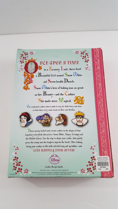 Disney Snow White Cookie Cutter WILLIAM SONOMA Wicked Queen Dopey Grumpy Dwarfs gallery