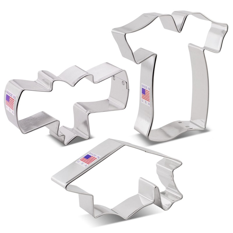 Graduation Cookie Cutters 3-Pc. Set Made in the USA by Ann Clark, Graduation ... gallery