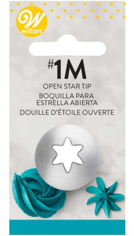 Wilton Stainless Steel Open Star Decorating Tip #1M (4-Pack) gallery