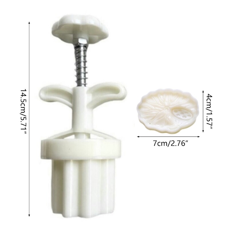 DIY Mooncake Molds Lotus Leaf Shaped Mooncake Cutters Pastry Decorating Tools gallery