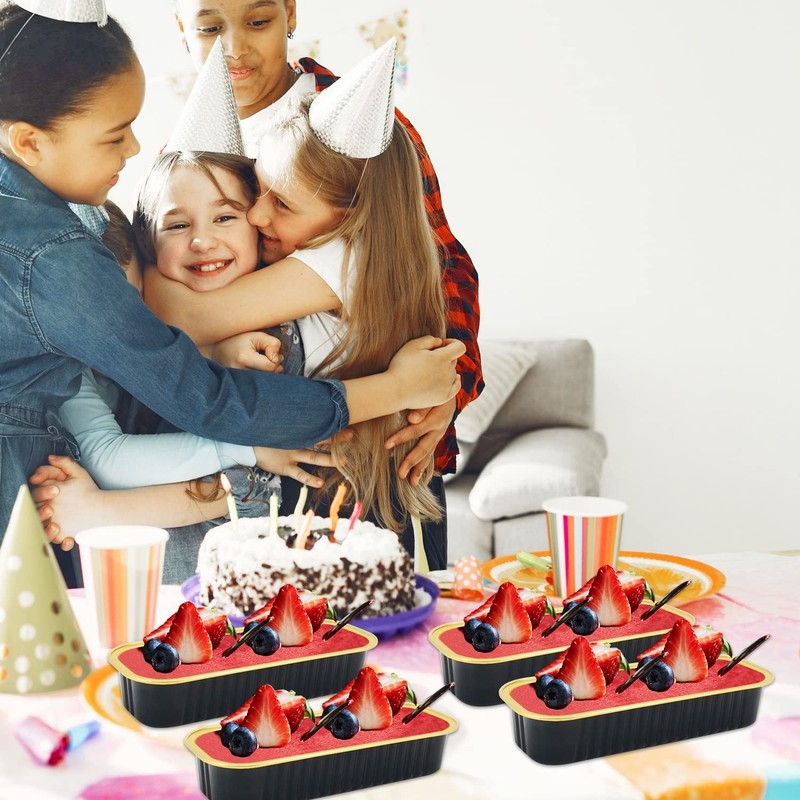 LNYZQUS Mini Loaf Pans with Lids 50 Pack,6.8oz Small Cake Tins for Baking gallery