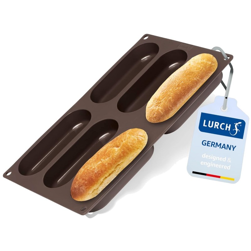 Silicone Hot Dog Buns Mold | Non-Stick Baking Pan