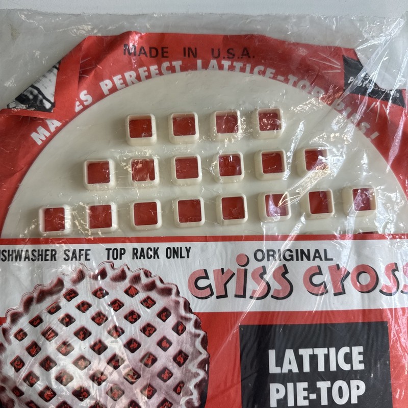 Vintage Criss Cross Lattice Pie Top Cutter New Sealed In Package gallery