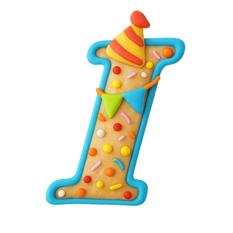 Cursive Letter I Cookie Cutter 4" Tall Alphabet for Baking & Fondant gallery