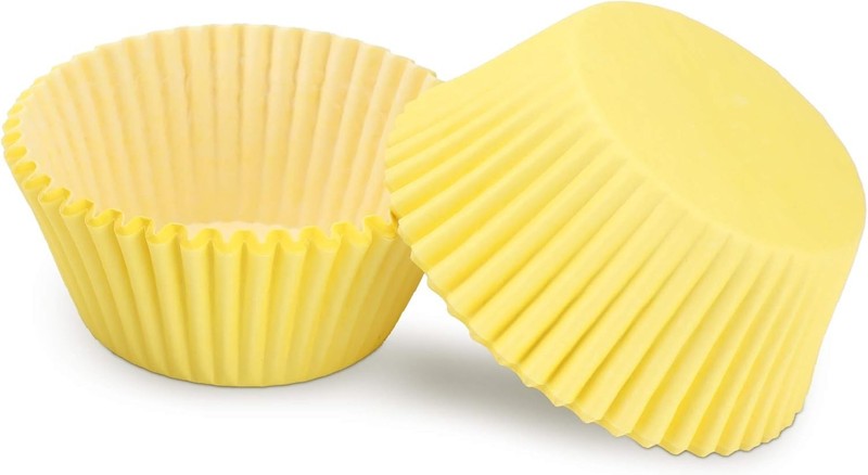 Yellow Baking Cups, 100 pieces Paper Cupcake Wrappers Nonstick Muffin Molds B... gallery