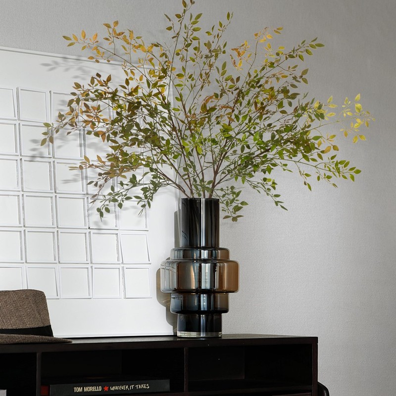 Uqueeten Fake Plants Eucalyptus Stems,Plastics Ficus Stems Vase Artificial gallery