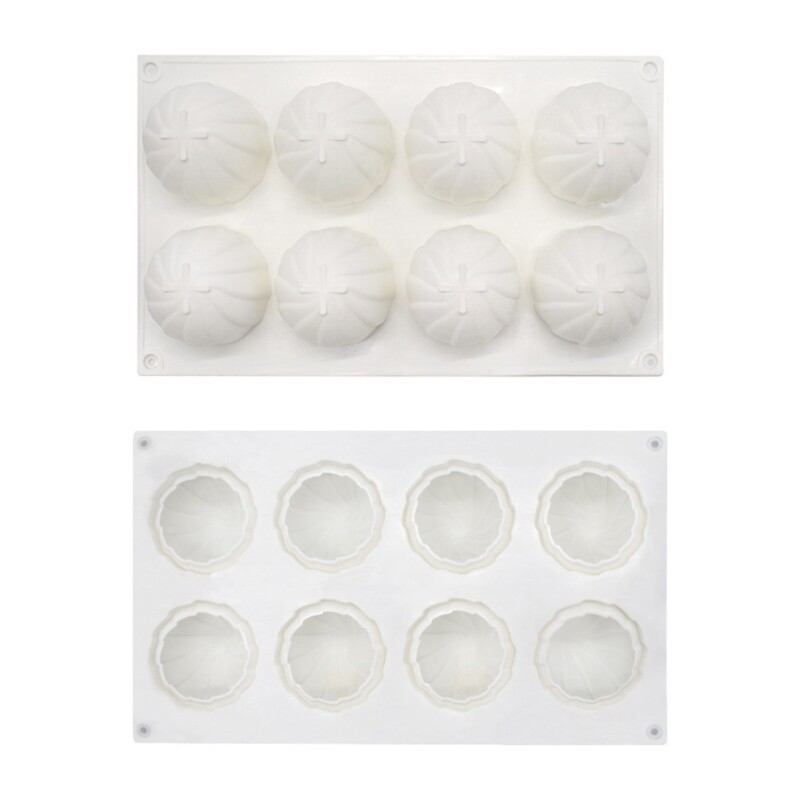 8-Cavity Ball Silicone Mould Mousse Cake Baking Tools Soap Ornaments Mold gallery