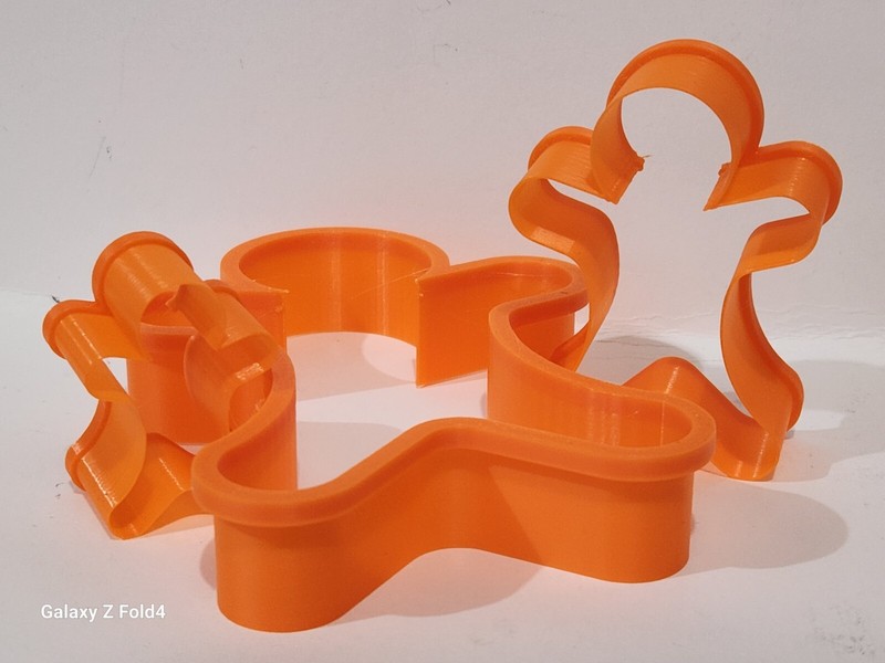 Set of 3 Gingerbread Men Cookie Cutters 40-110mm many colours gallery