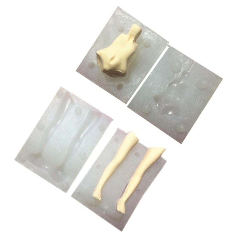 Fondant Dolls Body Molds 3D Body Mould DIY Clay Soft Clay Epoxy Resins Mould