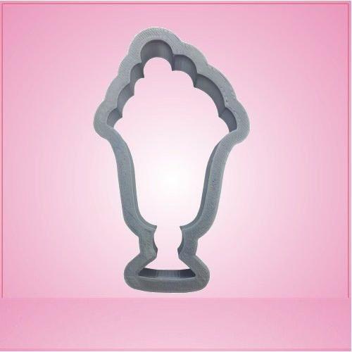 Simple Ice Cream Sundae Cookie Cutter 4?inches tall, just over 2 inches wide