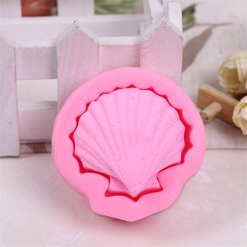 Big Sea Shell Shape 3D Silicone Fondant Cake Mold Tools Bake.82