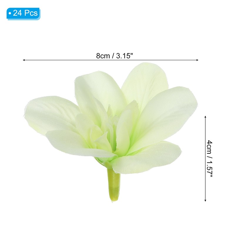 Artificial Orchid Petal 24pcs Home Wedding Decor Green gallery