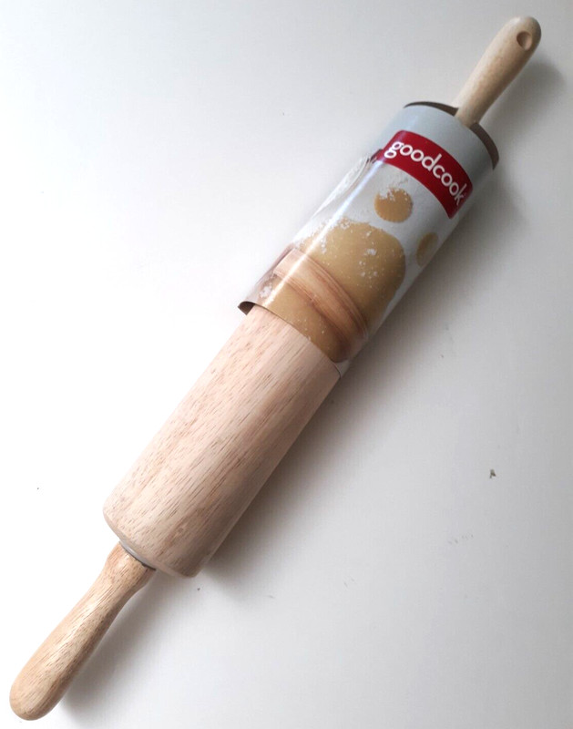 Goodcook Everyday Wood Rolling Pin 23827 10" Barrel NEW gallery