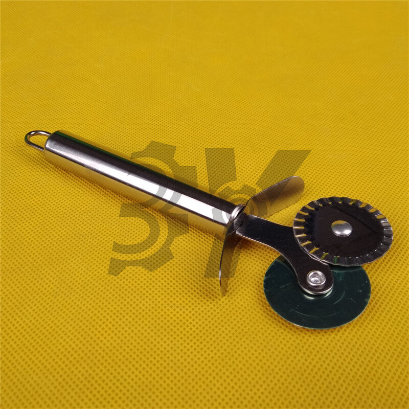 1PCS NEW 316 Stainless steel Wheel & Pizza Pastry Pasta Dough Fluted Wheel gallery
