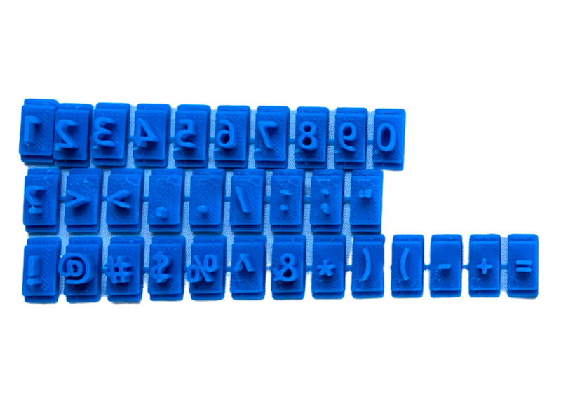 Alphabet Letter Number Symbols Cookies Stamp Duo lines Holder Embosser Cutter gallery