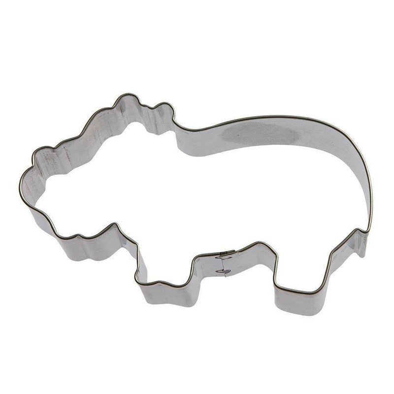 1 Dozen (12 pieces) Hippo Cookie Cutter 4 in Metal Party Favors USA gallery