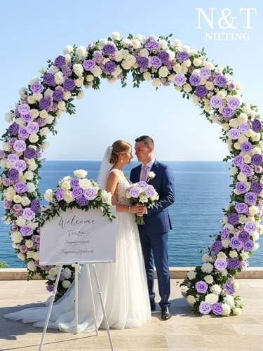 Artificial Flowers Fake Flowers Rose with Stems Perfect 25pcs Series Purple gallery