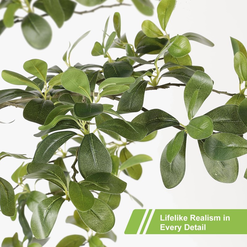 Phytree Black Olive Tree 6Ft Artificial Shady Lady Tree Natural Trunk And gallery