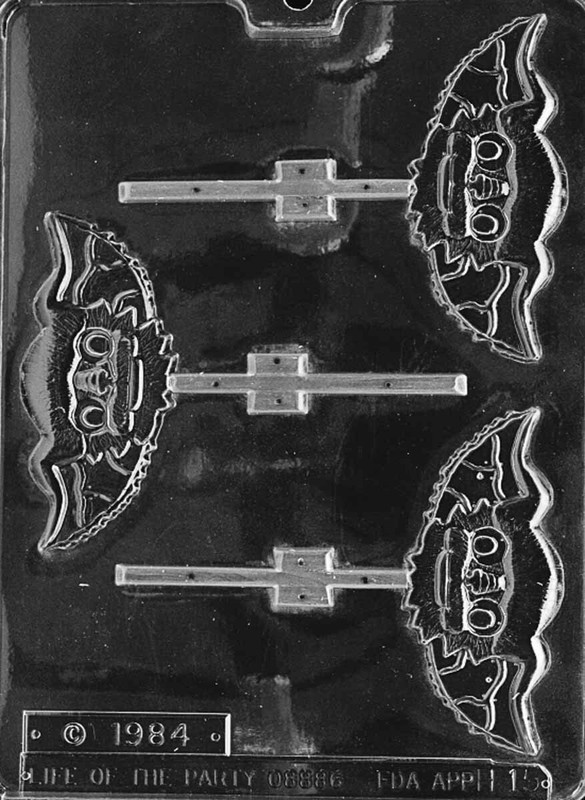 H015 Cute Goblin Lollipop Halloween Chocolate Candy Soap Mold with Instructions