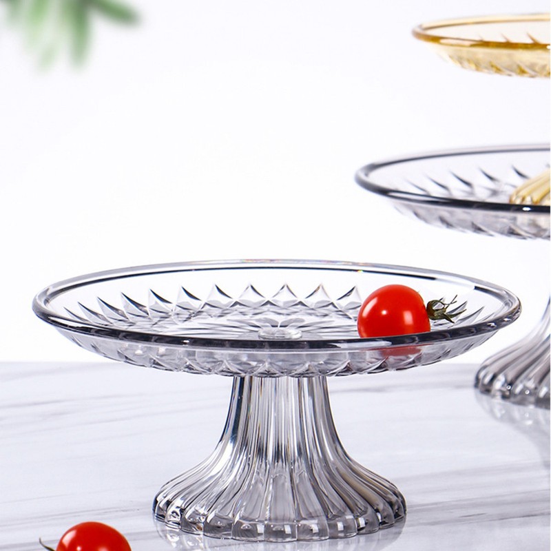 Round Cake Stand Serving Tray Food Grade Safe Serving Plates for Cake Dessert gallery