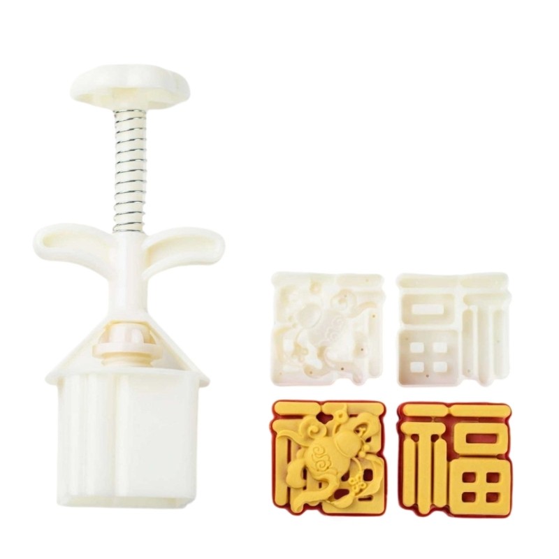 Cookie Stamp Character Moon Cake Molds Pastries Tool for New Year Festival