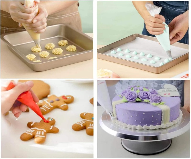 Cake Decorating Piping Bags 100pcs Disposable Non Slip Thick Frosting gallery