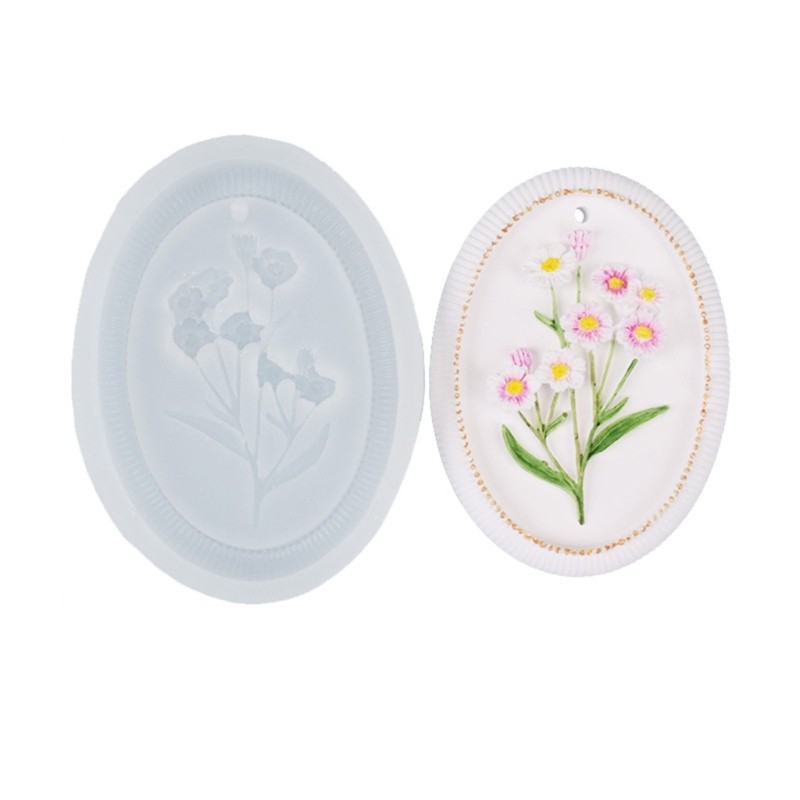 Silicone Moulds Flower Shaped Soap Molds Hand-Making Supplies Non-stick