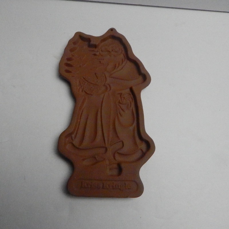 Longaberger Father Christmas Cookie Mold Vintage 1990 Pottery No Box