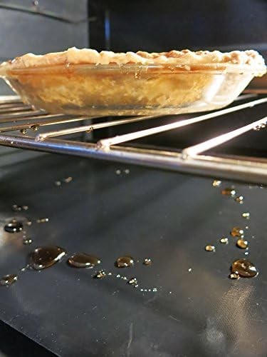 FitFabHome 3 Pack Large Non Stick Oven Liners Mat BPA and PFOA 3 Pack, Black gallery