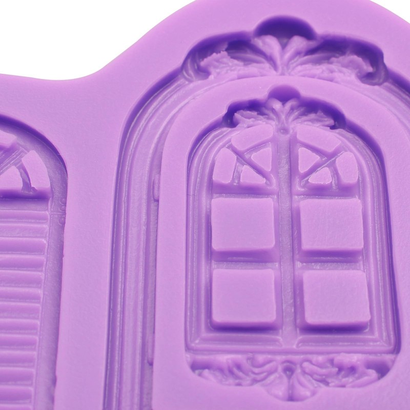 Silicone Window & Door Fondant Molds - Cake Decoration, Cupcake Toppers, Candy, gallery