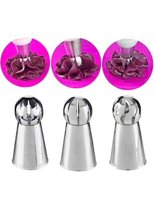 Russian Piping Tips Flower,Russian Ball Tips Set for Frosting,Cake Q gallery