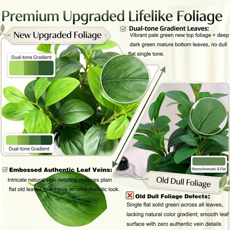 Nasama Realistic Artificial Potted Plant Faux Indoor Greenery For Home Office gallery