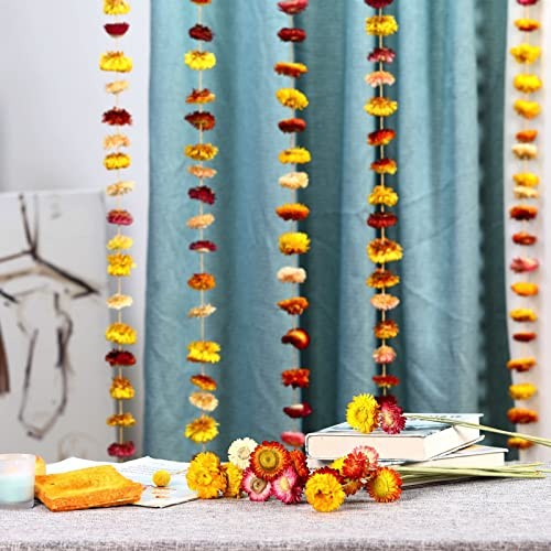 Christmas Decorations - 6.6ft Dried Flowers Garland Real Daisy Sunflower gallery