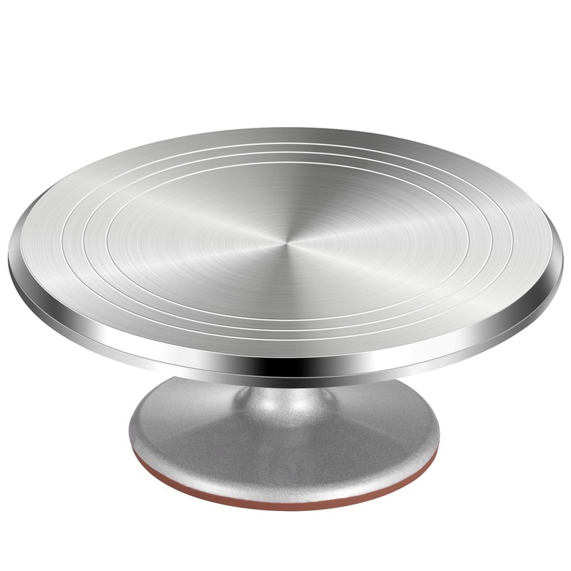 Aluminum Cake Turntable Rotating Non-slip Decorating Cupcake Cake