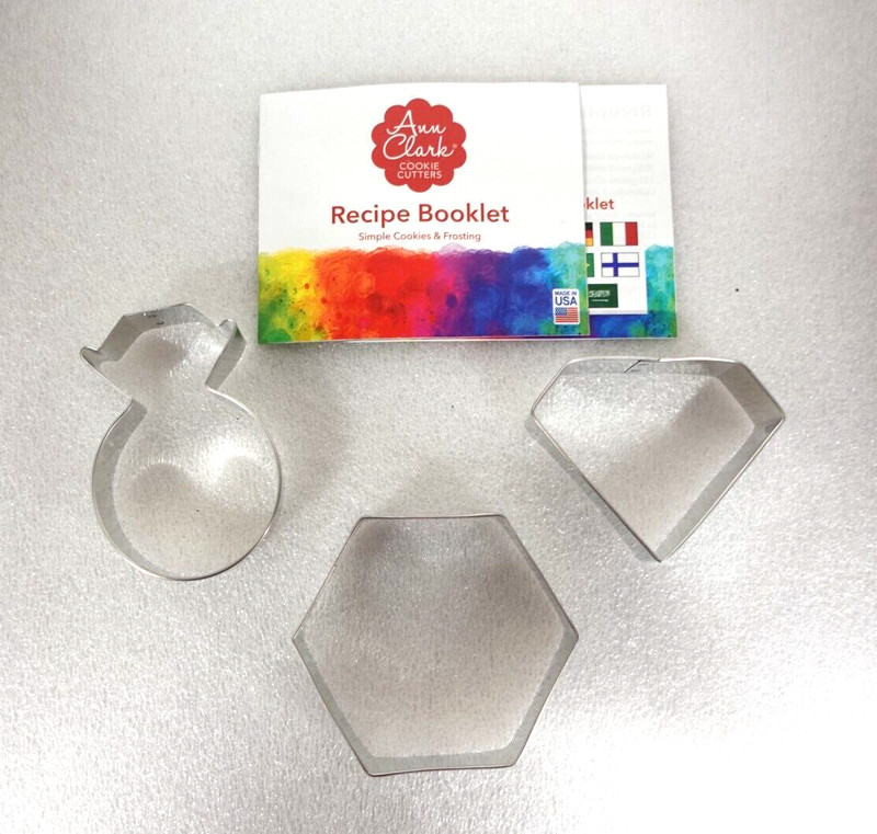 Ann Clark GEM and Jewels cookie cutter set / 3 ct