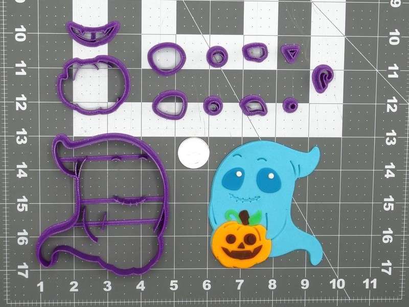 Halloween – Ghost With Jack O’ Lantern 266-D849 Cookie Cutter Set
