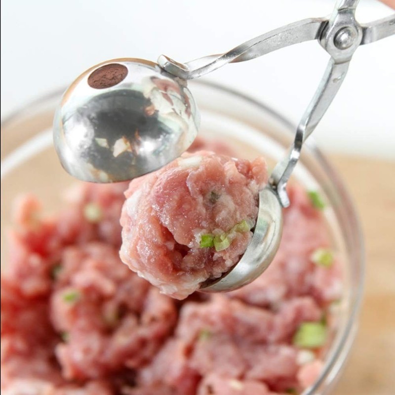 2 PCS None-Stick Meatball Maker with Detachable Anti-Slip Handle Stainless Steel gallery