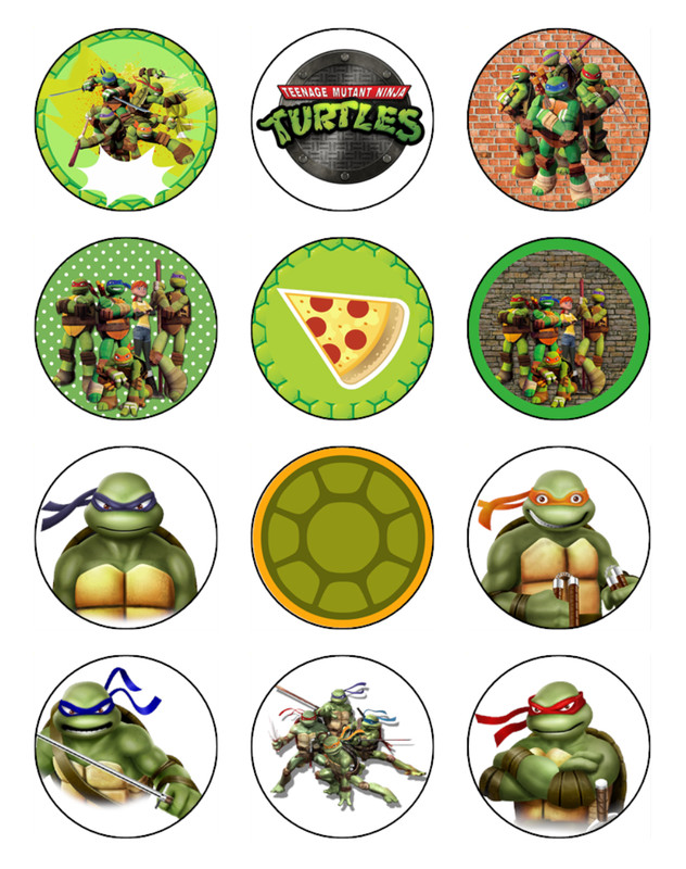 Teenage Mutant Ninja Turtles Edible Cake Topper Icing Cake Decorations (2 Sizes) gallery