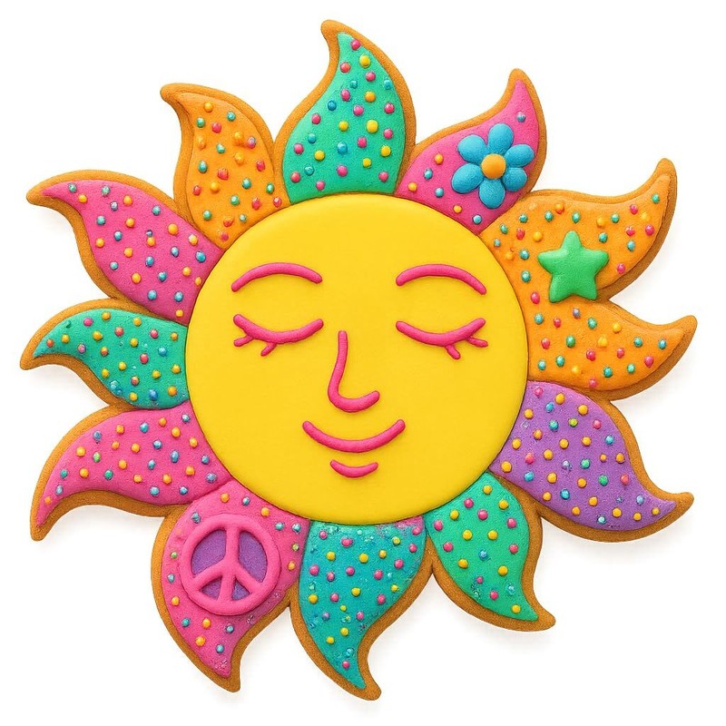 Mighty Gadget Celestial Sun Cookie Cutter & Stamp Set - 4x3.95 Inches gallery