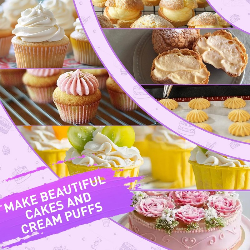 Dessert Decorating Syringe Set, 34Pcs Frosting Piping Kit, Stainless Steels C... gallery