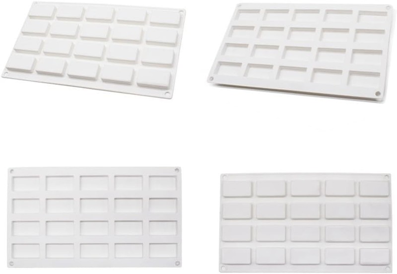 "20 Cavity Rectangle Silicone Mold I_11.8 X6.8 X0.48 inch, as photos " gallery