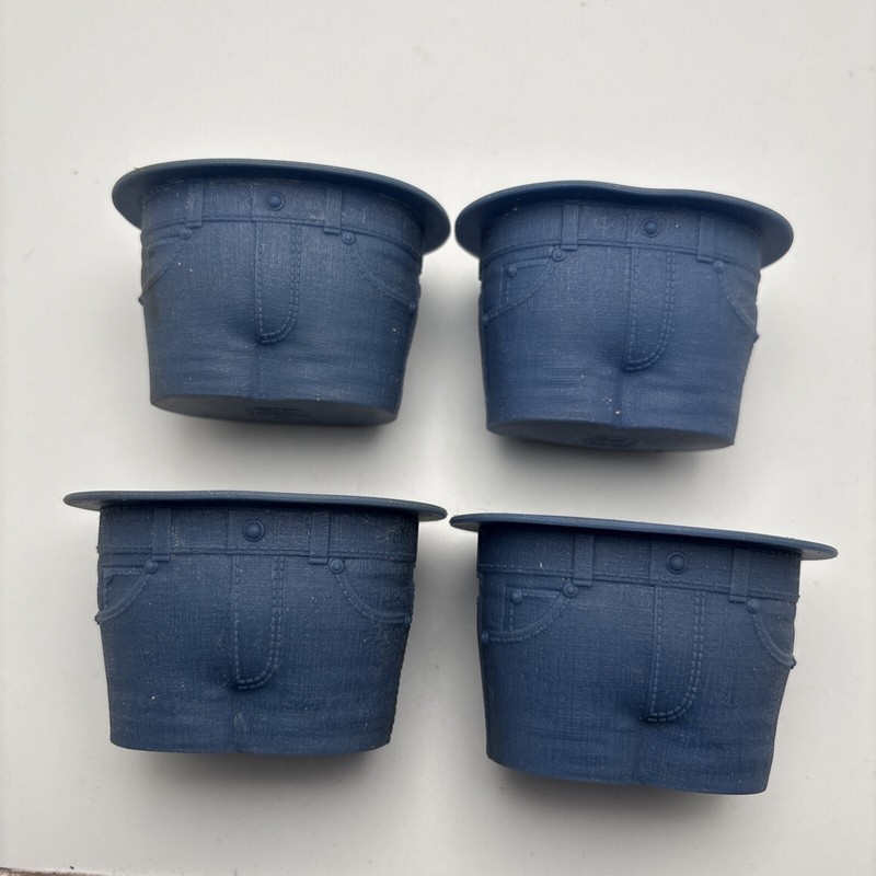Muffin Top Cupcake Molds Silicone Baking Cups By Fred Humorous 2013 Set of 4 gallery