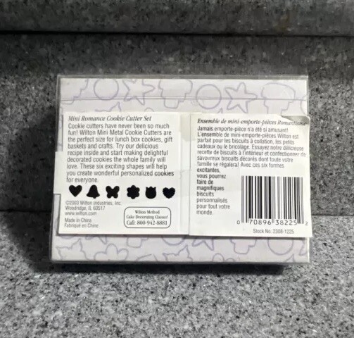 Wilton Mini Romance Cookie Cutter 6 ct / 2308-1225 / NEW gallery