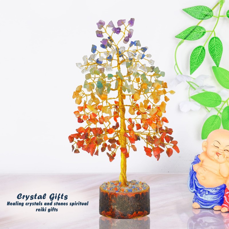 Yathabi Seven Chakra Tree - Crystal Tree For Positive Energy - Tree Of Life - gallery