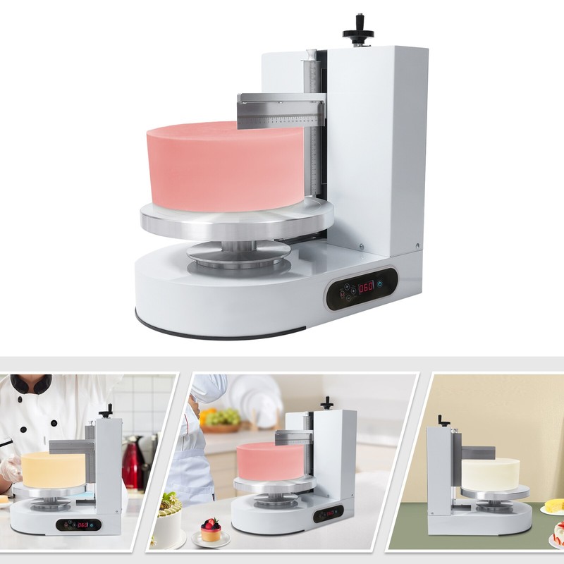 Display Smooth Cream Adjustable 4-12'' Birthday Cake Decorating Machine White gallery