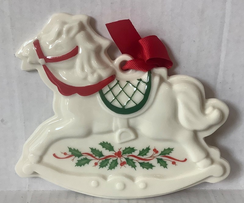 Lenox Holiday Rocking Horse Cookie Press Mold Or Ornament New