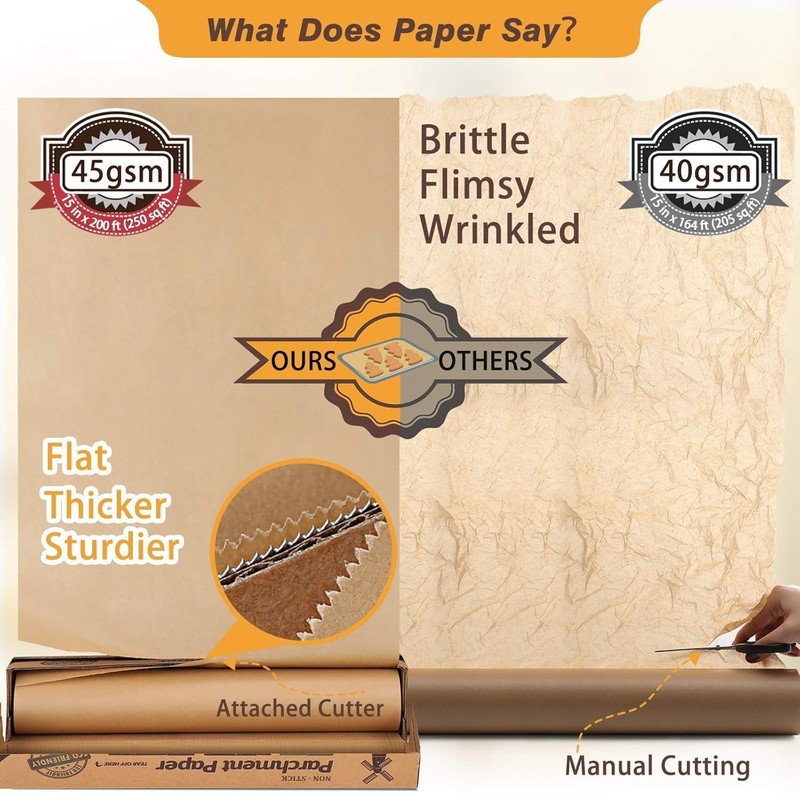 Unbleached Parchment Baking Paper Roll gallery