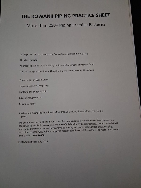 Kowanii Piping Practice Guide w/ Boards,Paper Sheets,250+ Cake Decorating Tips gallery