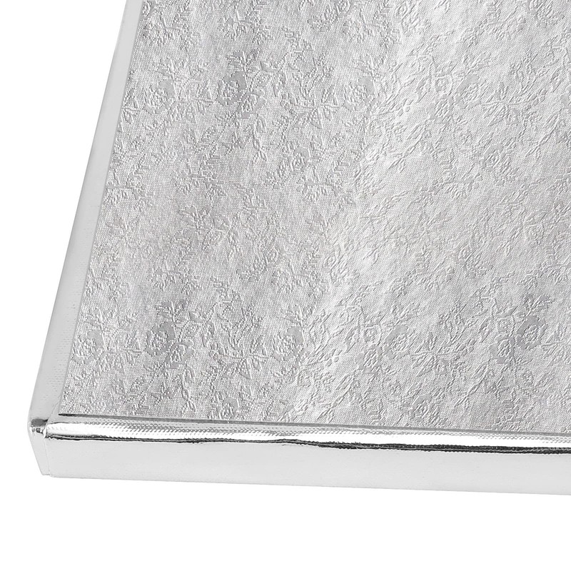 15 Pack 10 Inch Silver Square Cake Drums 1/2 Inch Thick Cardboard Base Board gallery