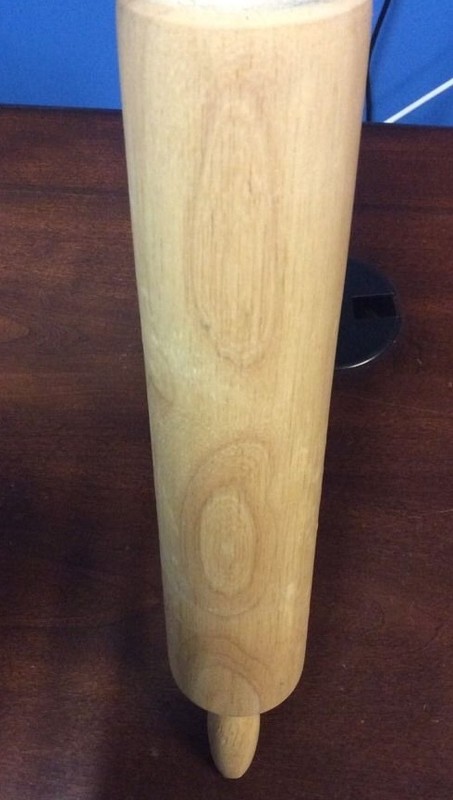 18" Modern Wood Rolling Pin Baking Pastry Dough Utensil PreownedKitchen.com gallery
